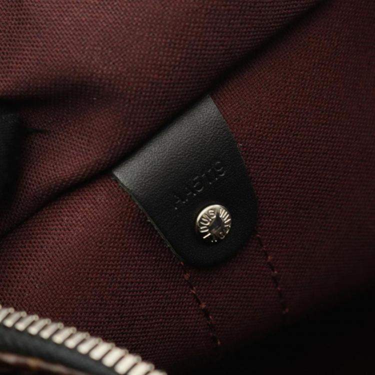 Pre Owned Louis Vuitton Keepall Bandouliere 45 Monogram Macassar Canvas Boston Bag