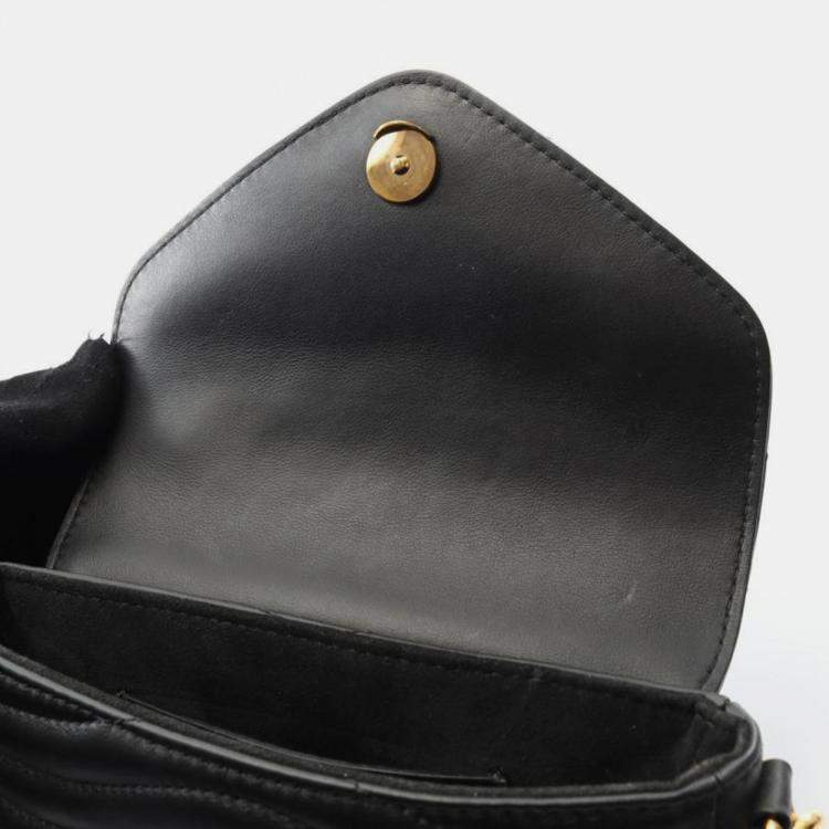 Pre Owned Louis Vuitton New Wave Noir Leather Shoulder Bag