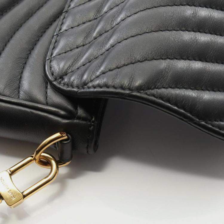 Pre Owned Louis Vuitton New Wave Noir Leather Shoulder Bag