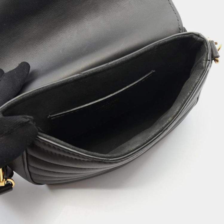Pre Owned Louis Vuitton New Wave Noir Leather Shoulder Bag