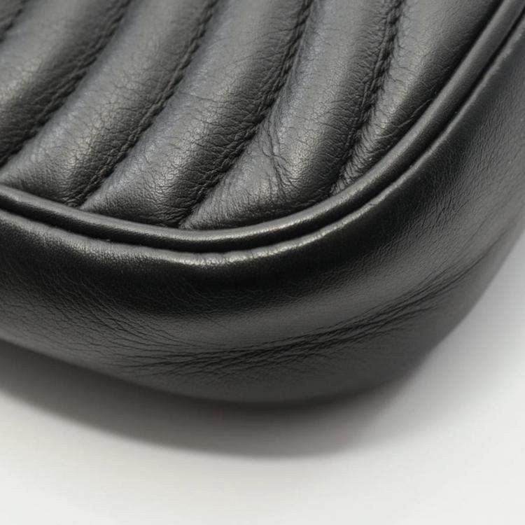 Pre Owned Louis Vuitton New Wave Noir Leather Shoulder Bag