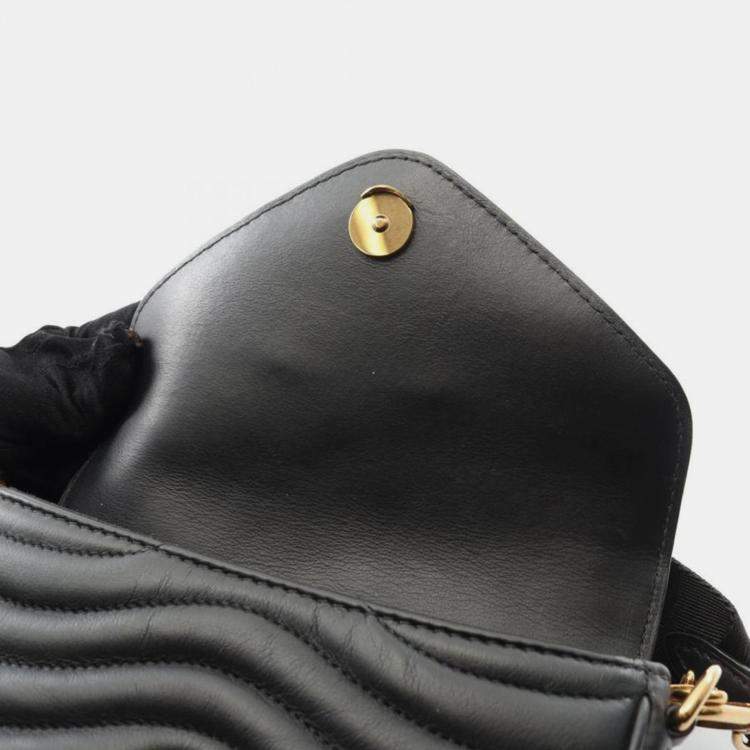 Pre Owned Louis Vuitton New Wave Noir Leather Shoulder Bag
