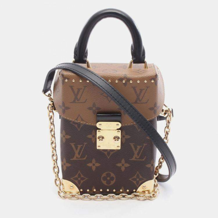 مملوكة مسبقًا Louis Vuitton Camera Box Brown Monogram Reverse Leather Crossbody Bag