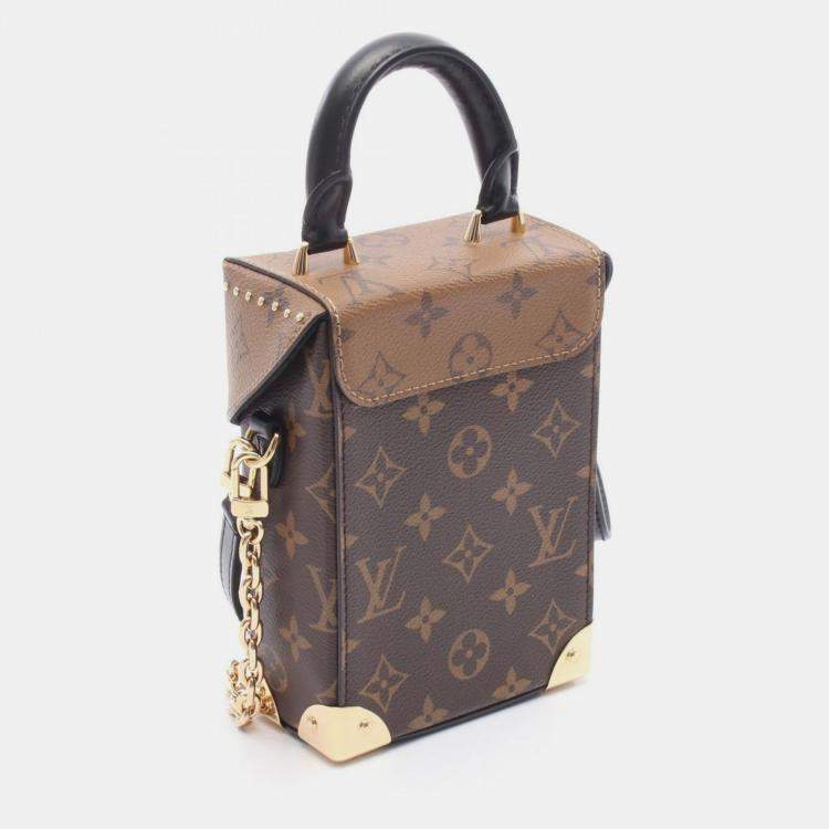 مملوكة مسبقًا Louis Vuitton Camera Box Brown Monogram Reverse Leather Crossbody Bag