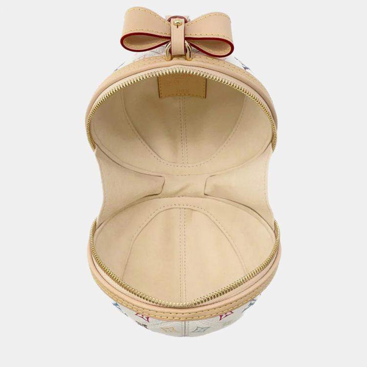 Pre Owned Louis Vuitton Tm Corocoro Clutch White Monogram Multicolor