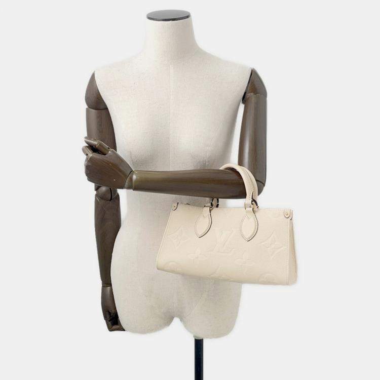 Pre Owned Louis Vuitton Onthego Claim Monogram Empreinte Leather Size Ew