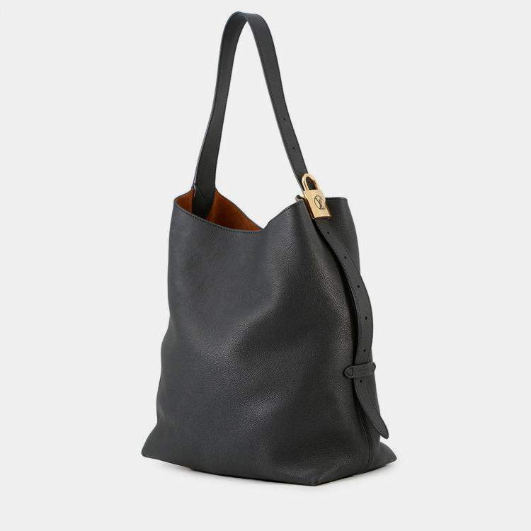 Pre Owned Louis Vuitton Lowkey Hobo Noir Grained Calf Leather Size Mm