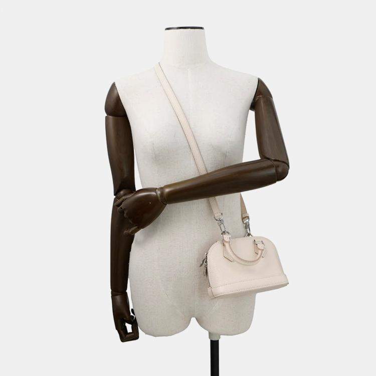 Pre Owned Louis Vuitton Nano Alma Quartz Epi Leather Size Nano