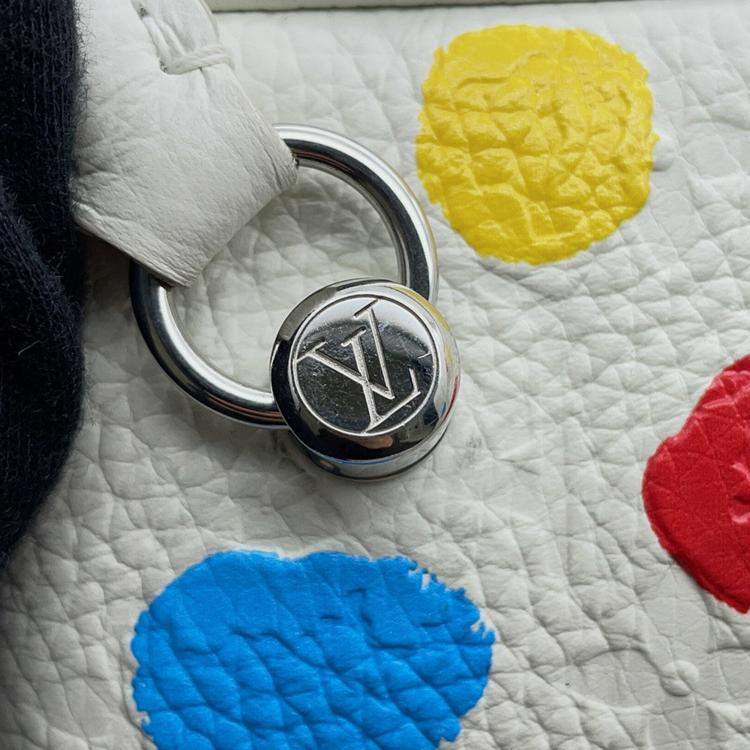 Pre Owned Louis Vuitton Square Bag China Exclusive White/Multicolor Monogram Empreinte Leather