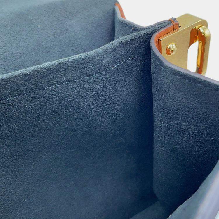 Pre Owned Louis Vuitton Dauphine Noir Monogram Monogram Reverse Canvas Size Mini