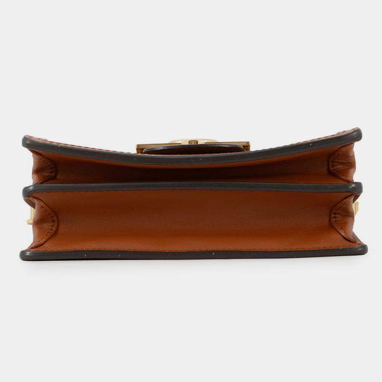 Pre Owned Louis Vuitton Dauphine Noir Monogram Monogram Reverse Canvas Size Mini