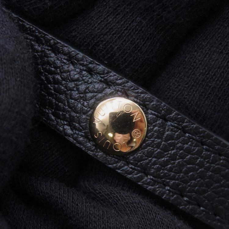 Pre Owned Louis Vuitton Pochette Metis Ew Noir Monogram Empreinte Leather