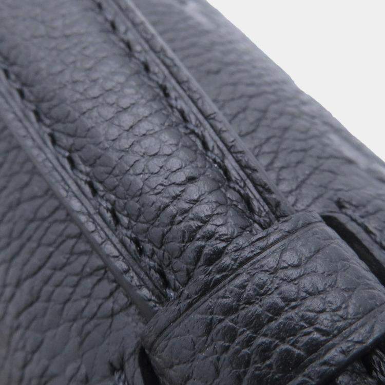 Pre Owned Louis Vuitton Pochette Metis Ew Noir Monogram Empreinte Leather