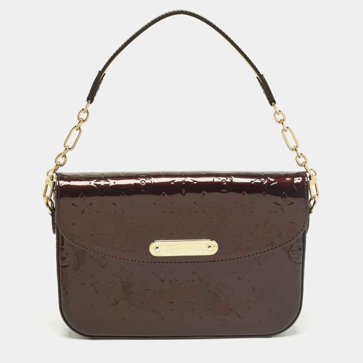 Pre Owned Louis Vuitton Rodeo Drive Amarante Monogram Vernis Bag