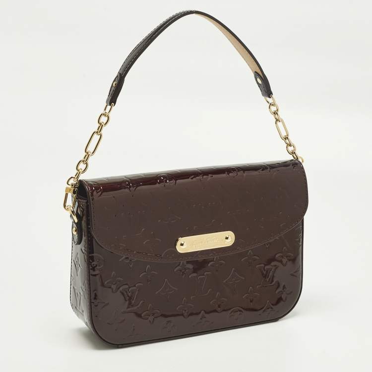 Pre Owned Louis Vuitton Rodeo Drive Amarante Monogram Vernis Bag