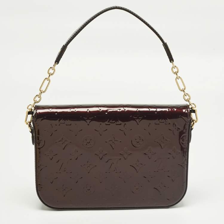 Pre Owned Louis Vuitton Rodeo Drive Amarante Monogram Vernis Bag