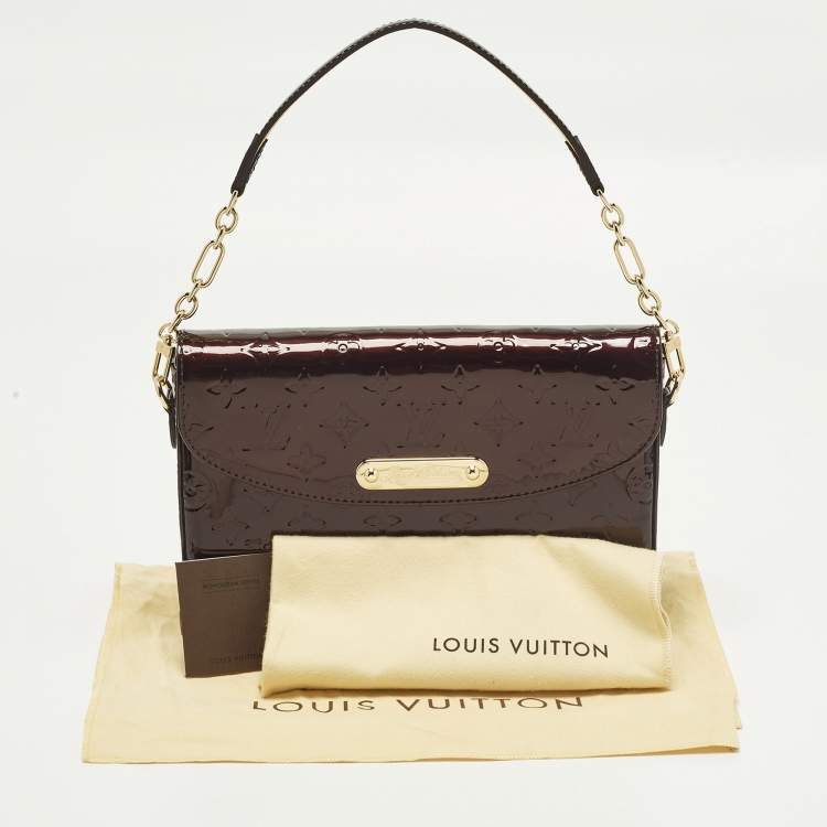 Pre Owned Louis Vuitton Rodeo Drive Amarante Monogram Vernis Bag