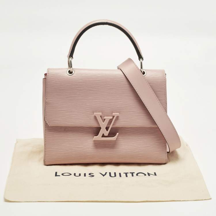 Pre Owned Louis Vuitton Grenelle PM Rose Ballerine Epi Leather Bag