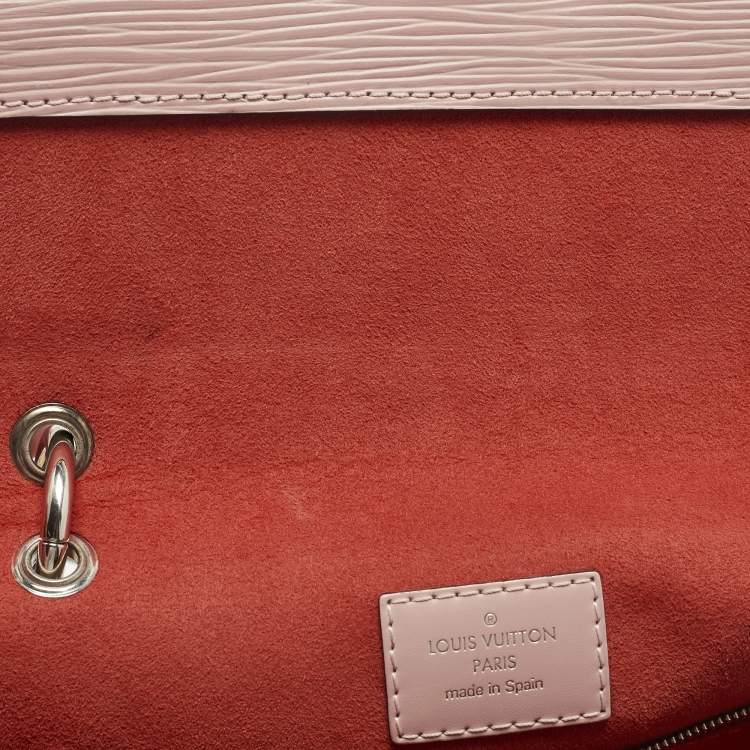 Pre Owned Louis Vuitton Grenelle PM Rose Ballerine Epi Leather Bag