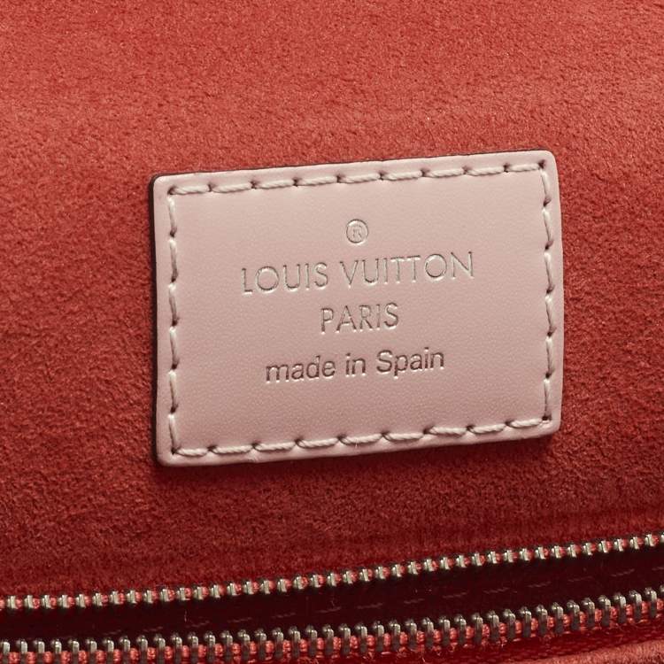 Pre Owned Louis Vuitton Grenelle PM Rose Ballerine Epi Leather Bag