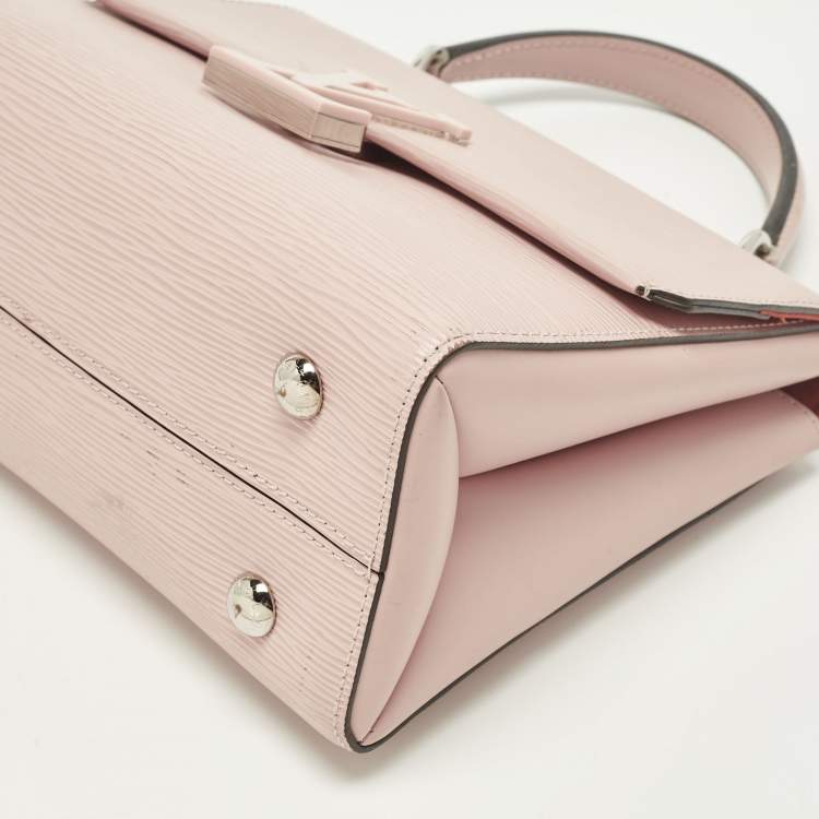 Pre Owned Louis Vuitton Grenelle PM Rose Ballerine Epi Leather Bag