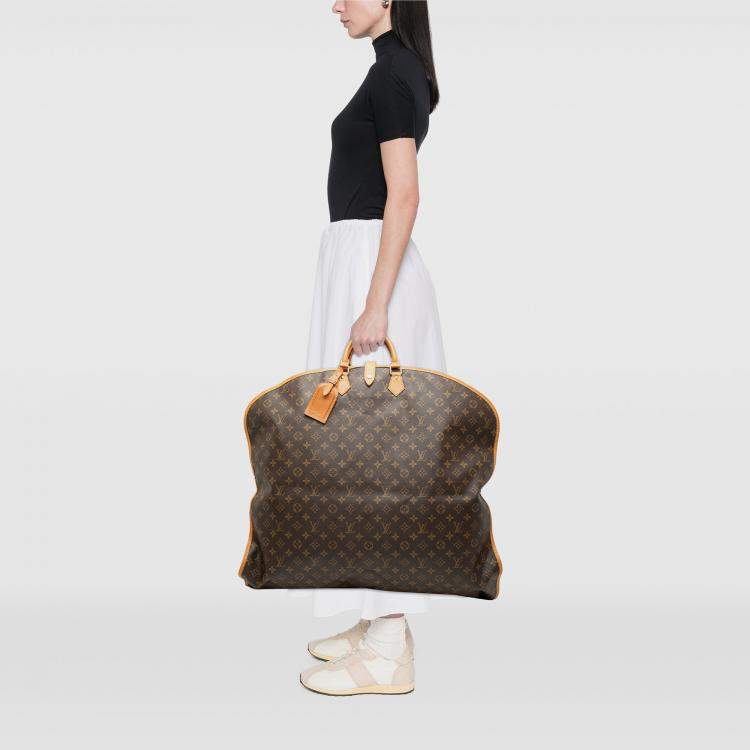 Pre Owned Louis Vuitton Brown Monogram Housse Porte Habits Garment Cover