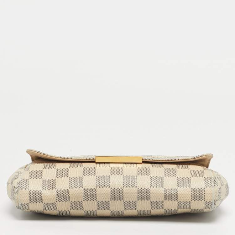 Pre Owned Louis Vuitton Favorite MM Damier Azur Canvas Bag