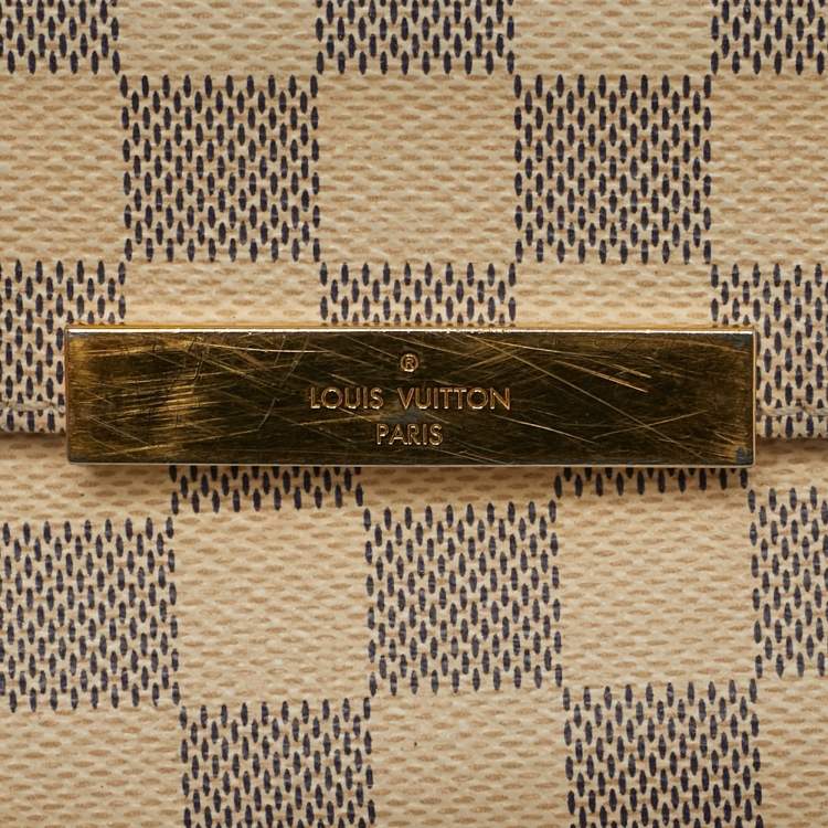 Pre Owned Louis Vuitton Favorite MM Damier Azur Canvas Bag