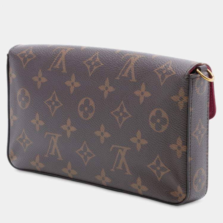 Pre Owned Louis Vuitton Brown Monogram Pochette Felicie