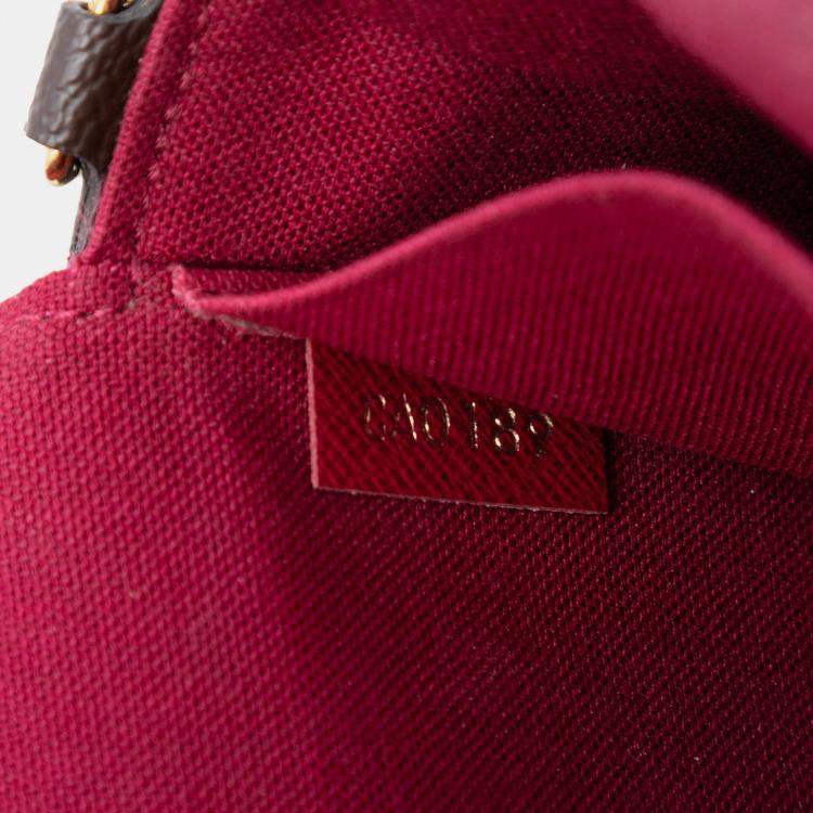 Pre Owned Louis Vuitton Brown Monogram Pochette Felicie