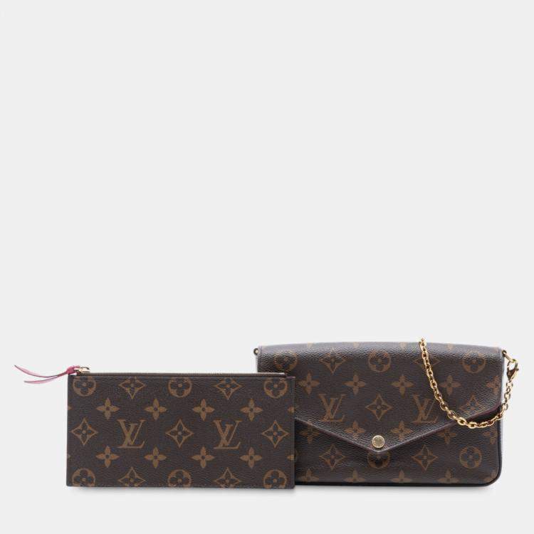 Pre Owned Louis Vuitton Brown Monogram Pochette Felicie