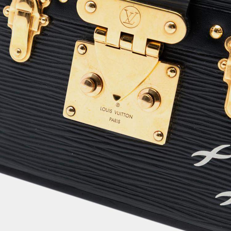 Pre Owned Louis Vuitton Black Epi Petite Malle