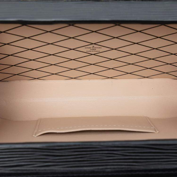 Pre Owned Louis Vuitton Black Epi Petite Malle