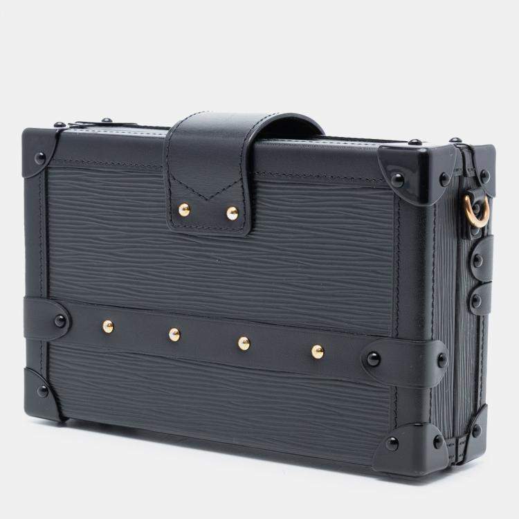 Pre Owned Louis Vuitton Black Epi Petite Malle