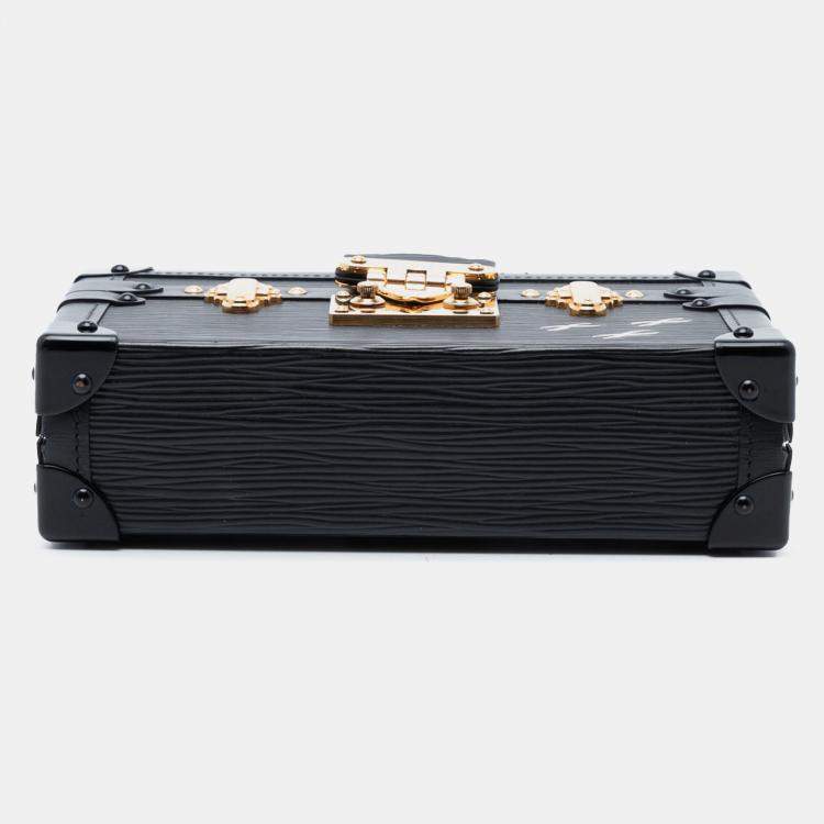 Pre Owned Louis Vuitton Black Epi Petite Malle