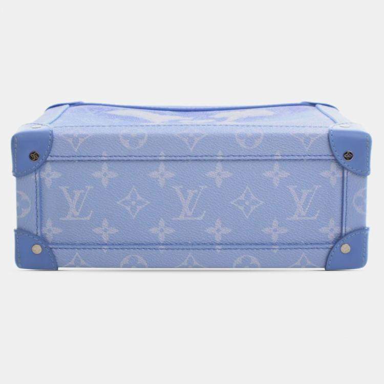 Pre Owned Louis Vuitton Blue Monogram Clouds Soft Trunk Messenger