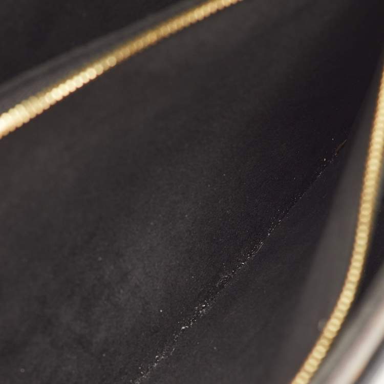 Pre Owned Louis Vuitton Victoire Black Monogram Canvas and Leather Bag