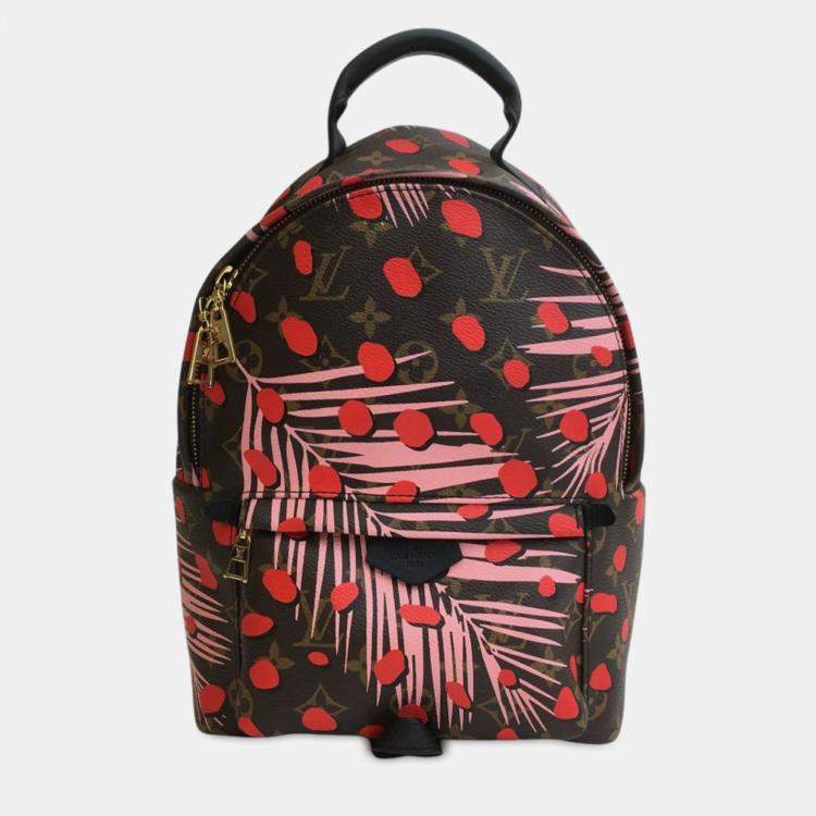 Pre Owned Louis Vuitton Brown Monogram Jungle Dots Palm Springs PM