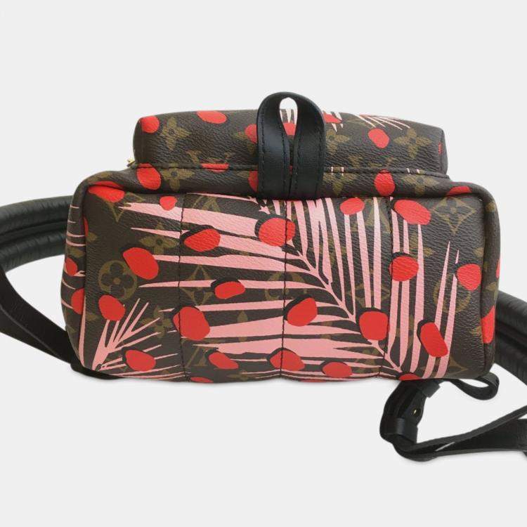 Pre Owned Louis Vuitton Brown Monogram Jungle Dots Palm Springs PM