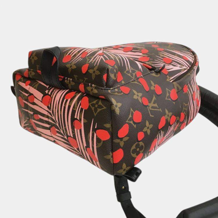 Pre Owned Louis Vuitton Brown Monogram Jungle Dots Palm Springs PM