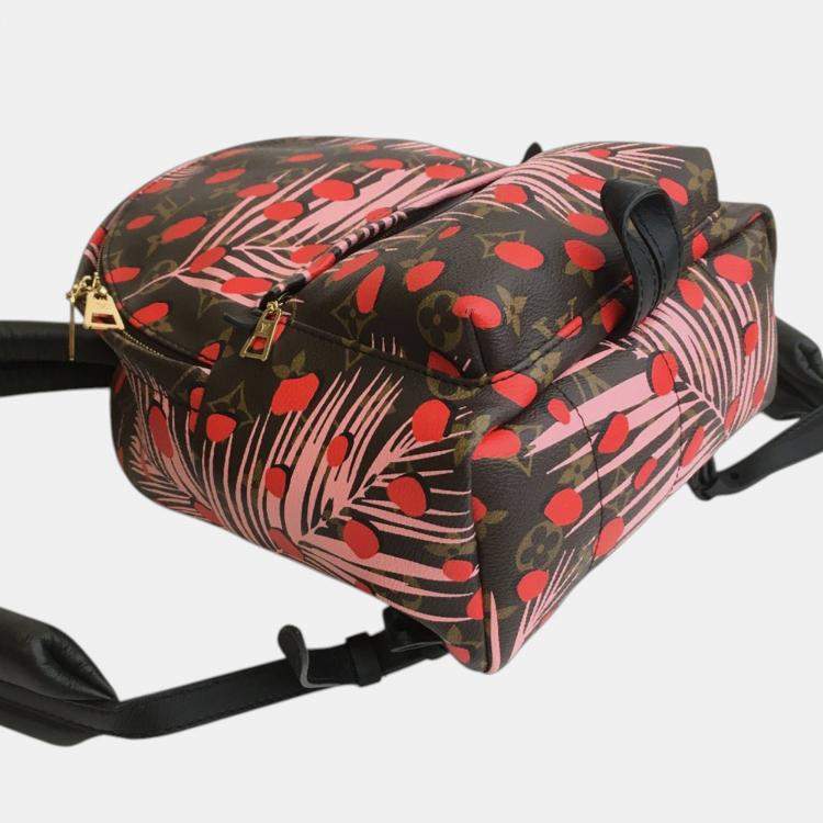 Pre Owned Louis Vuitton Brown Monogram Jungle Dots Palm Springs PM