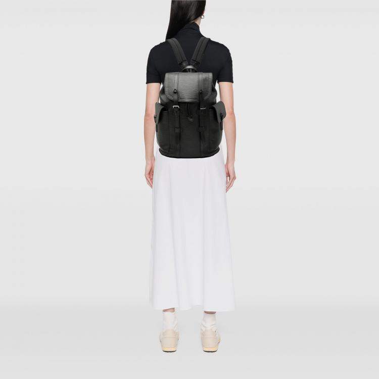 Pre Owned Louis Vuitton Black Epi Christopher Backpack PM