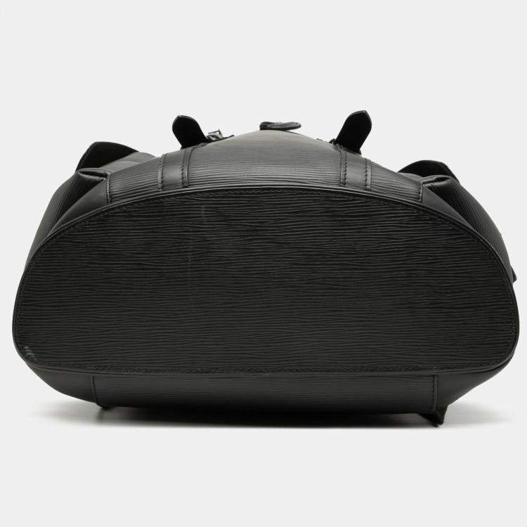 Pre Owned Louis Vuitton Black Epi Christopher Backpack PM