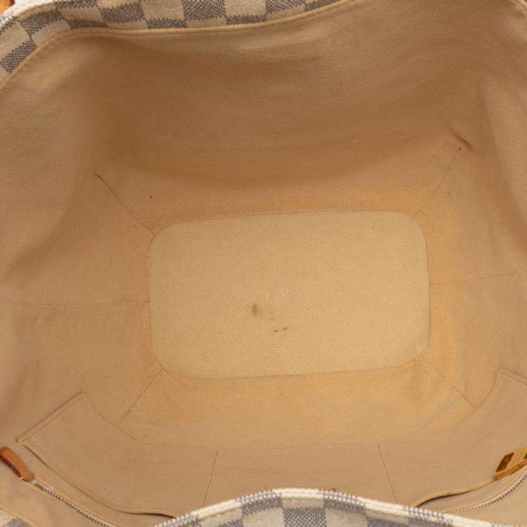 Pre Owned Louis Vuitton White Damier Azur Salina PM