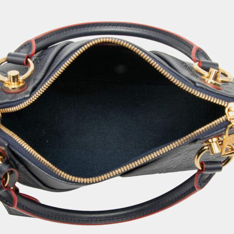 Pre Owned Louis Vuitton Blue Monogram Empreinte V Tote BB