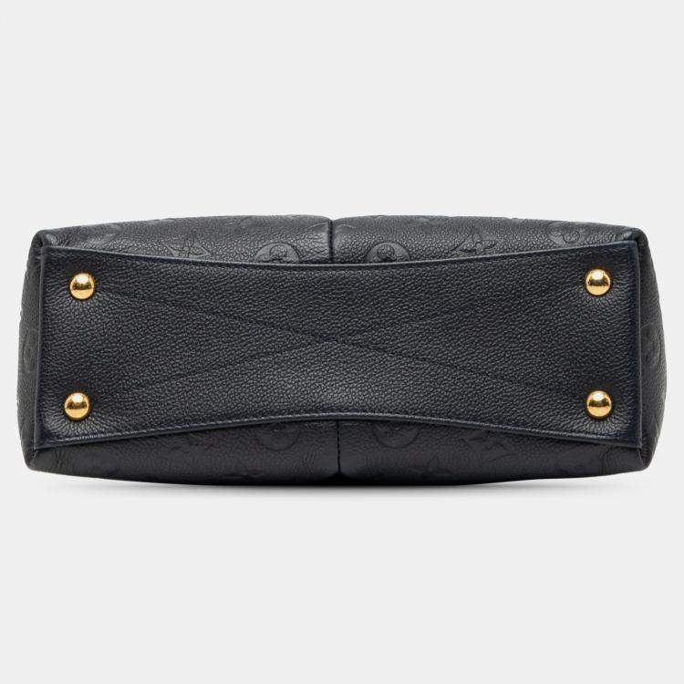 Pre Owned Louis Vuitton Blue Monogram Empreinte V Tote BB