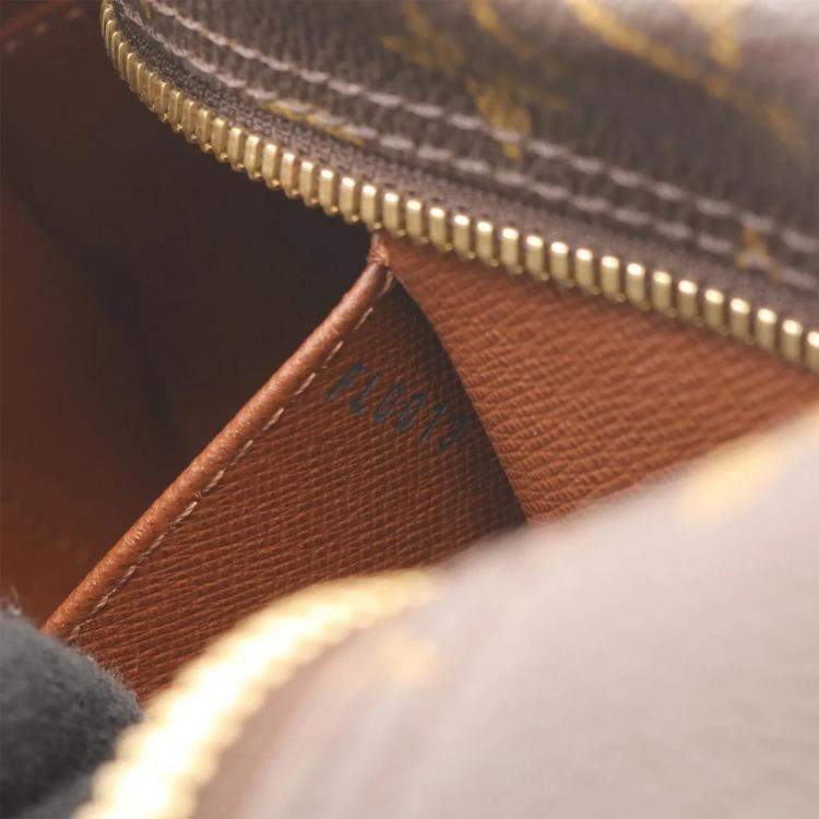 Pre Owned Louis Vuitton Cite MM Brown Monogram Canvas Leather Shoulder Bag