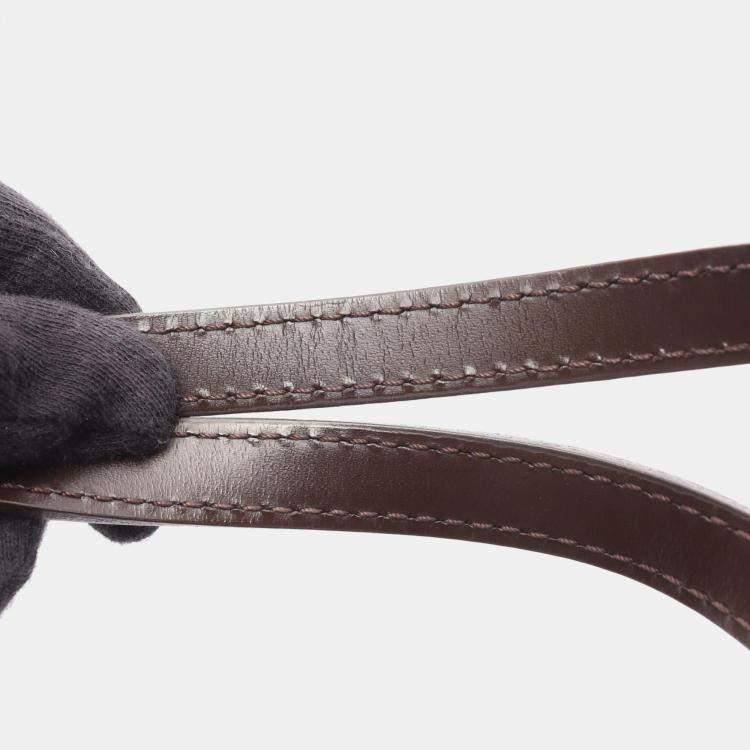 Pre Owned Louis Vuitton Papillon 26 Brown Damier Ebene Canvas Shoulder Bag