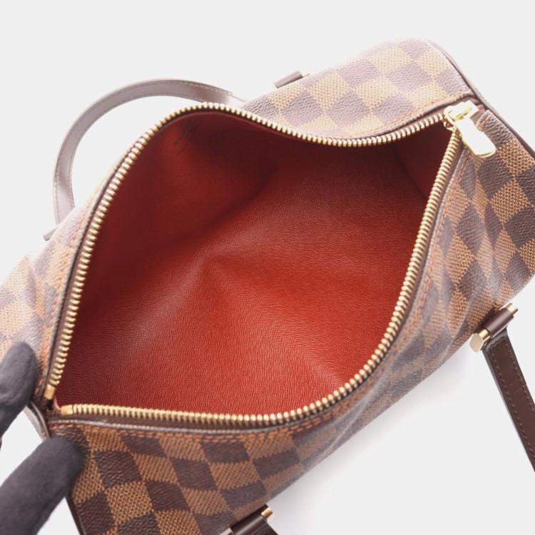 Pre Owned Louis Vuitton Papillon 26 Brown Damier Ebene Canvas Shoulder Bag