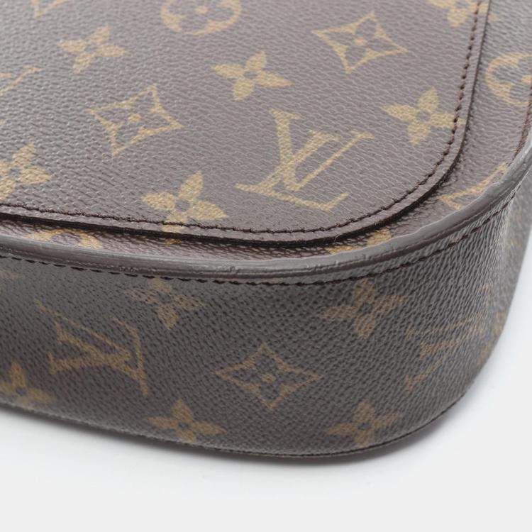 مملوكة مسبقًا Louis Vuitton Saint Cloud GM Brown Monogram Canvas Leather Crossbody Bag